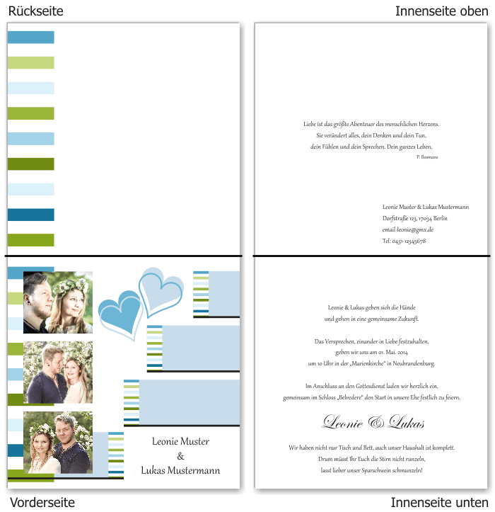  Einladungskarten Hochzeit, Hochzeitseinladungen, Hochzeitskarten, Einladungen f&uuml;r Hochzeit