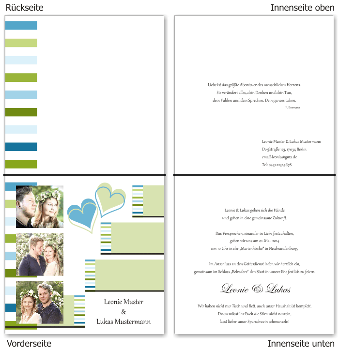  Einladungskarten Hochzeit, Hochzeitseinladungen, Hochzeitskarten, Einladungen f&uuml;r Hochzeit