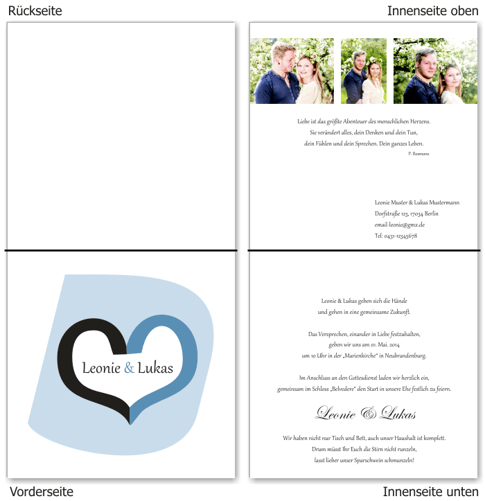  Einladungskarten Hochzeit, Hochzeitseinladungen, Hochzeitskarten, Einladungen f&uuml;r Hochzeit