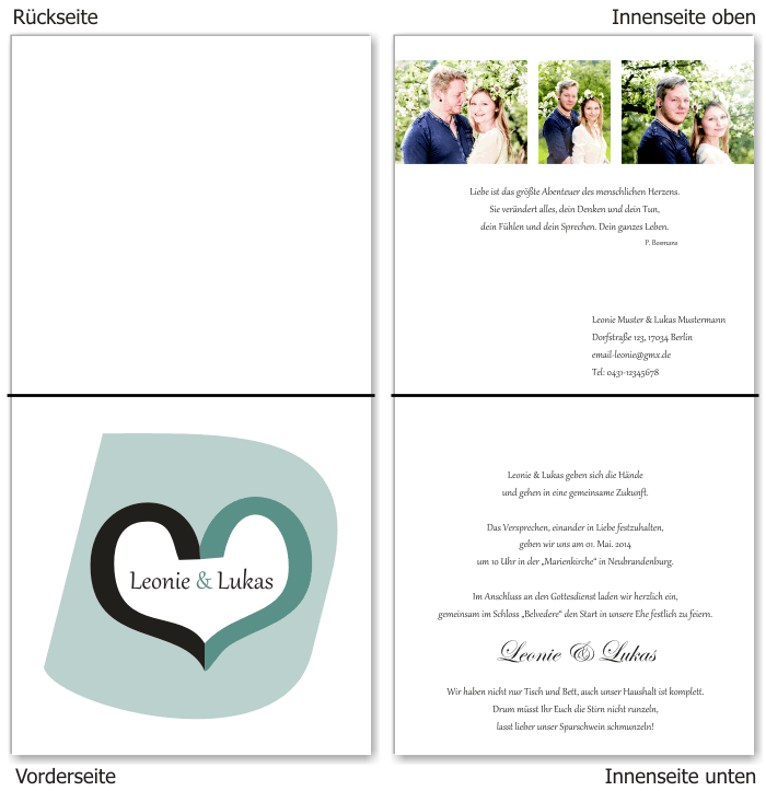  Einladungskarten Hochzeit, Hochzeitseinladungen, Hochzeitskarten, Einladungen f&uuml;r Hochzeit