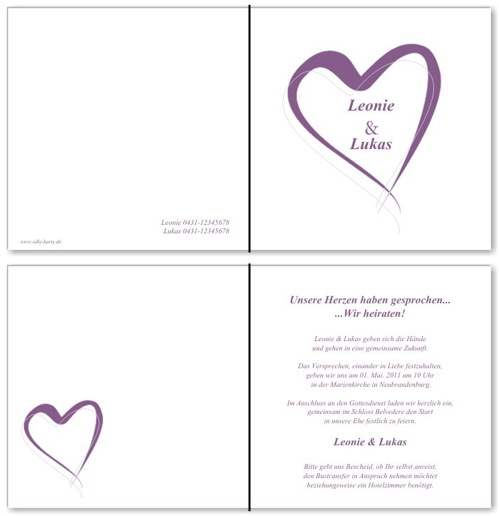  Einladungskarten Hochzeit, Hochzeitseinladungen, Hochzeitskarten, Einladungen f&uuml;r Hochzeit