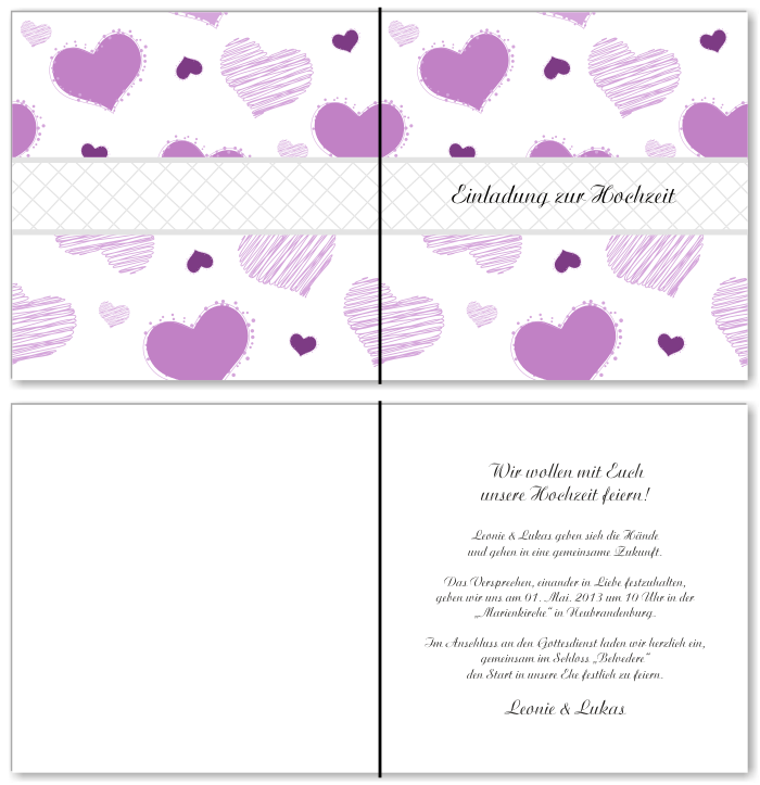  Einladungskarten Hochzeit, Hochzeitseinladungen, Hochzeitskarten, Einladungen f&uuml;r Hochzeit