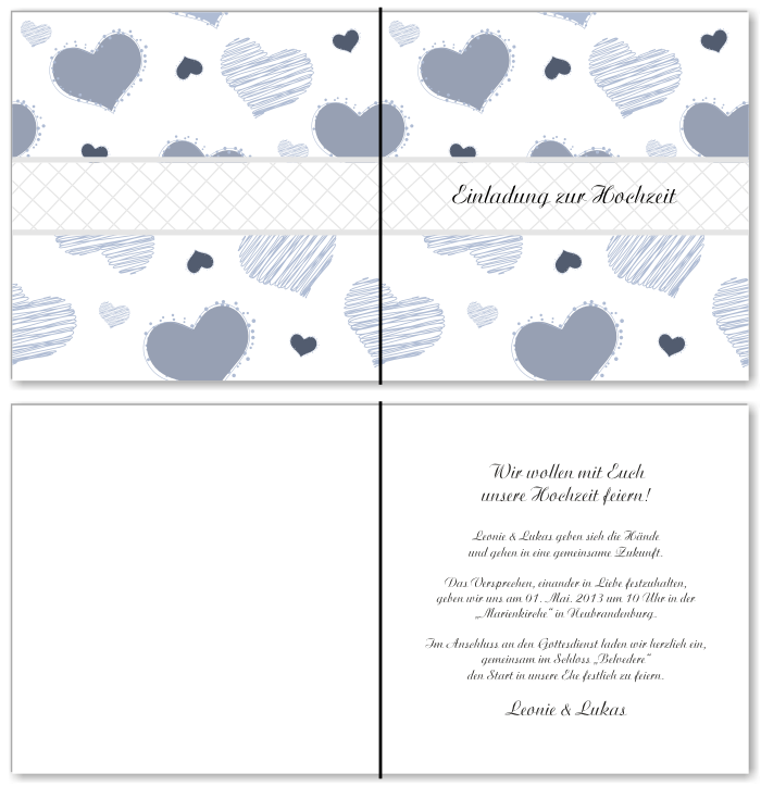  Einladungskarten Hochzeit, Hochzeitseinladungen, Hochzeitskarten, Einladungen f&uuml;r Hochzeit