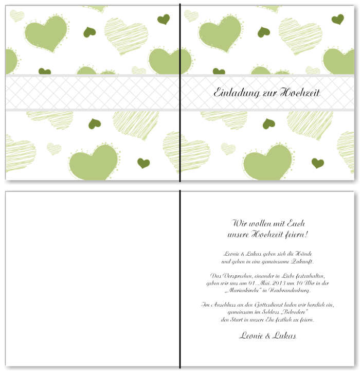  Einladungskarten Hochzeit, Hochzeitseinladungen, Hochzeitskarten, Einladungen f&uuml;r Hochzeit