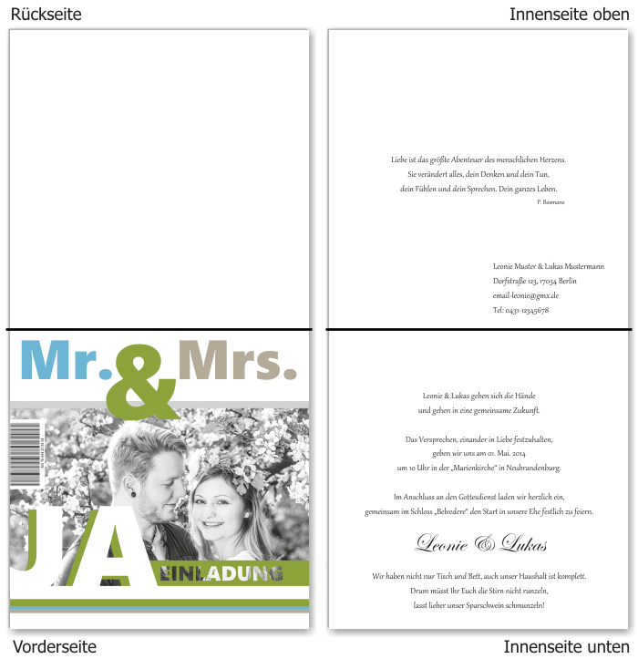  Einladungskarten Hochzeit, Hochzeitseinladungen, Hochzeitskarten, Einladungen f&uuml;r Hochzeit