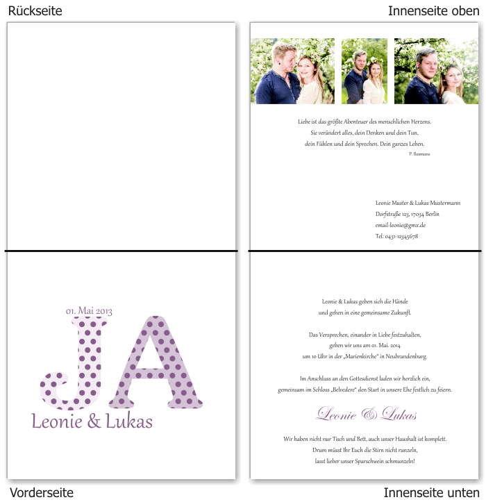  Einladungskarten Hochzeit, Hochzeitseinladungen, Hochzeitskarten, Einladungen f&uuml;r Hochzeit