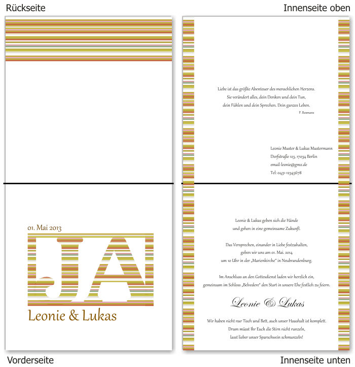  Einladungskarten Hochzeit, Hochzeitseinladungen, Hochzeitskarten, Einladungen f&uuml;r Hochzeit