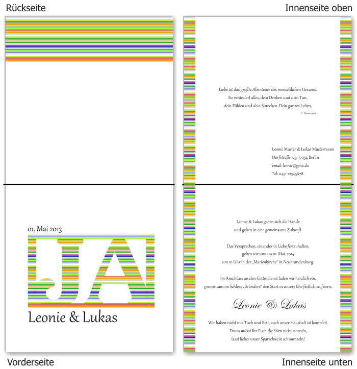  Einladungskarten Hochzeit, Hochzeitseinladungen, Hochzeitskarten, Einladungen f&uuml;r Hochzeit