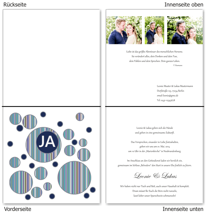  Einladungskarten Hochzeit, Hochzeitseinladungen, Hochzeitskarten, Einladungen f&uuml;r Hochzeit