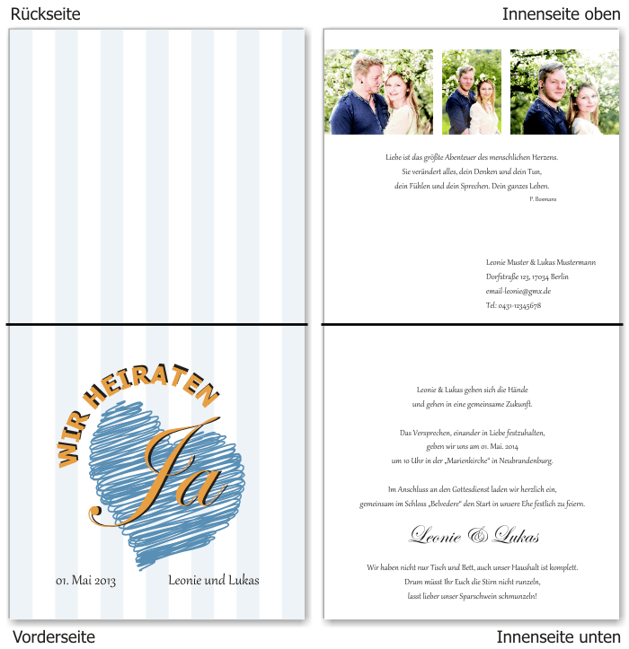  Einladungskarten Hochzeit, Hochzeitseinladungen, Hochzeitskarten, Einladungen f&uuml;r Hochzeit