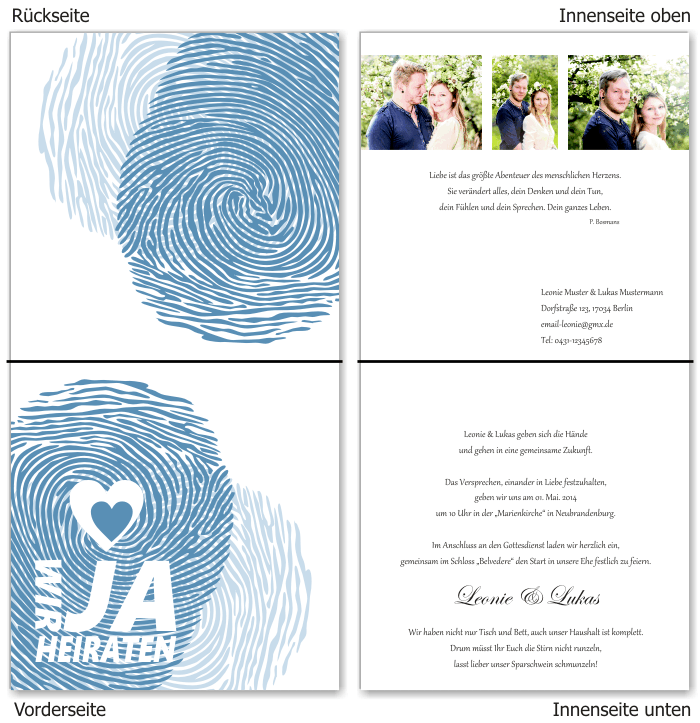 Einladungskarten Hochzeit, Hochzeitseinladungen, Hochzeitskarten, Einladungen f&uuml;r Hochzeit
