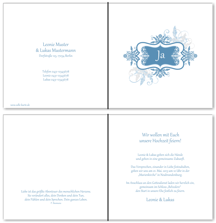  Einladungskarten Hochzeit, Hochzeitseinladungen, Hochzeitskarten, Einladungen f&uuml;r Hochzeit