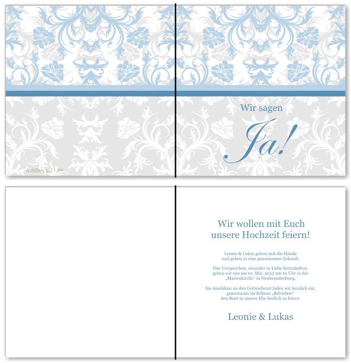  Einladungskarten Hochzeit, Hochzeitseinladungen, Hochzeitskarten, Einladungen f&uuml;r Hochzeit