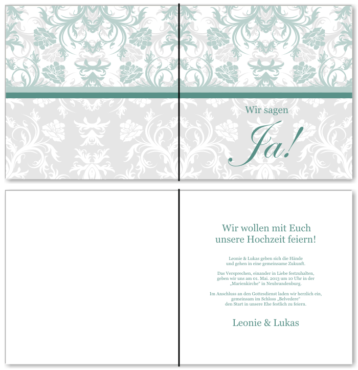  Einladungskarten Hochzeit, Hochzeitseinladungen, Hochzeitskarten, Einladungen f&uuml;r Hochzeit