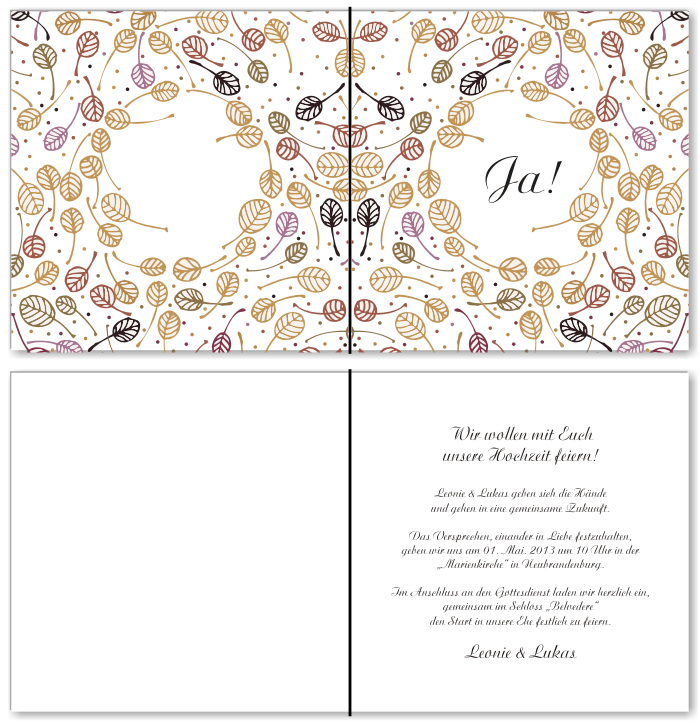  Einladungskarten Hochzeit, Hochzeitseinladungen, Hochzeitskarten, Einladungen f&uuml;r Hochzeit