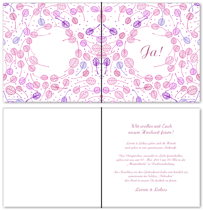  Einladungskarten Hochzeit, Hochzeitseinladungen, Hochzeitskarten, Einladungen f&uuml;r Hochzeit