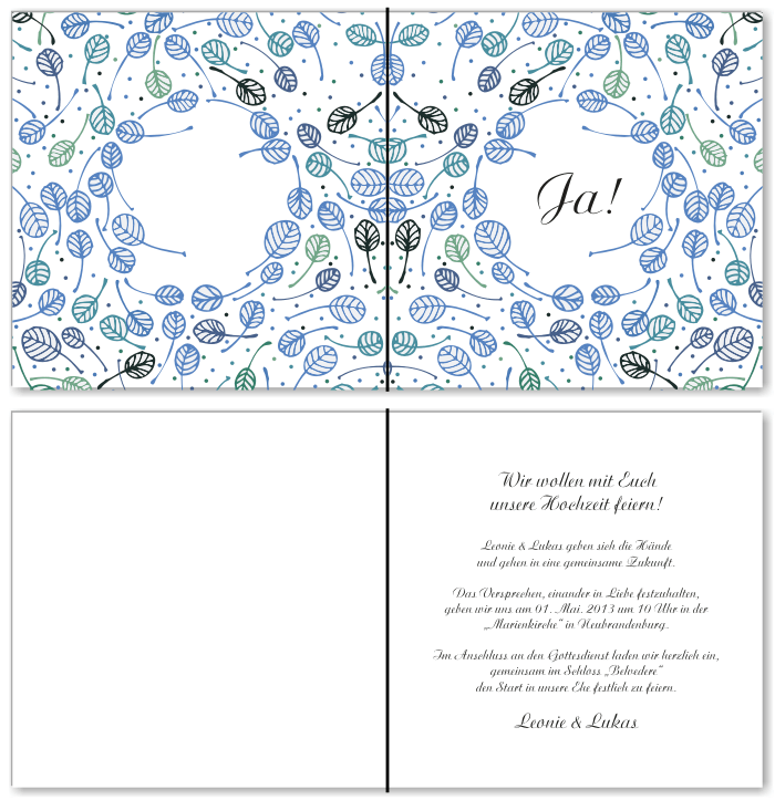  Einladungskarten Hochzeit, Hochzeitseinladungen, Hochzeitskarten, Einladungen f&uuml;r Hochzeit