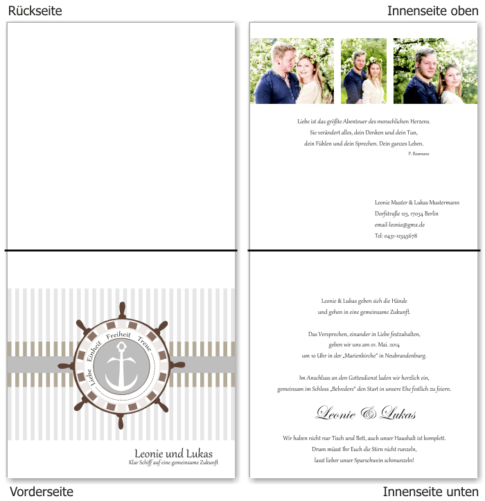  Einladungskarten Hochzeit, Hochzeitseinladungen, Hochzeitskarten, Einladungen f&uuml;r Hochzeit