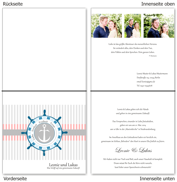  Einladungskarten Hochzeit, Hochzeitseinladungen, Hochzeitskarten, Einladungen f&uuml;r Hochzeit