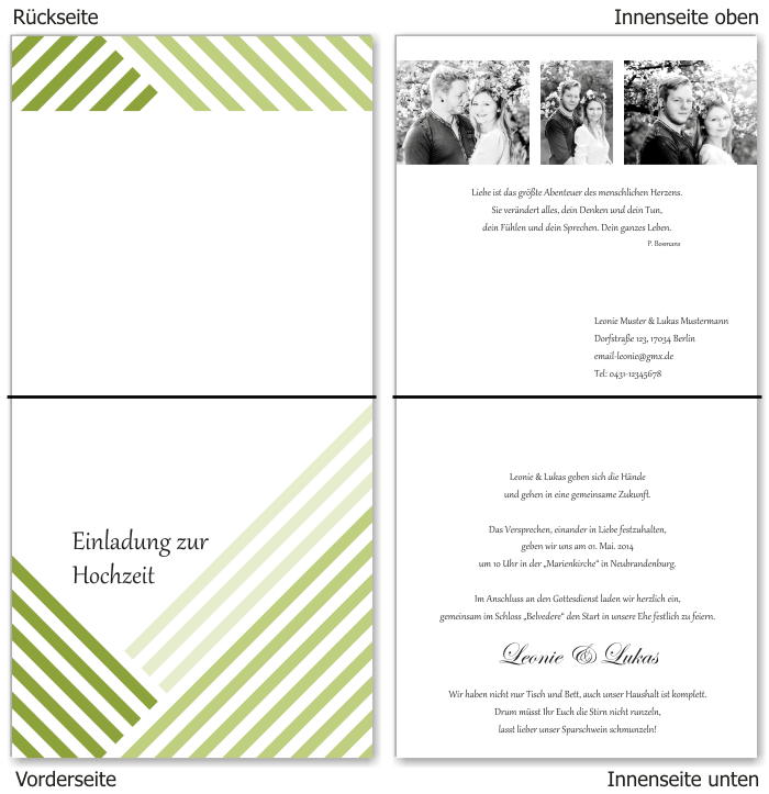  Einladungskarten Hochzeit, Hochzeitseinladungen, Hochzeitskarten, Einladungen f&uuml;r Hochzeit
