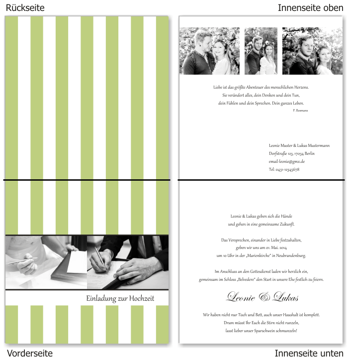  Einladungskarten Hochzeit, Hochzeitseinladungen, Hochzeitskarten, Einladungen f&uuml;r Hochzeit