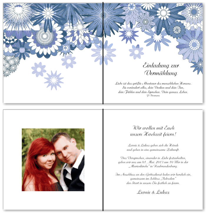  Einladungskarten Hochzeit, Hochzeitseinladungen, Hochzeitskarten, Einladungen f&uuml;r Hochzeit