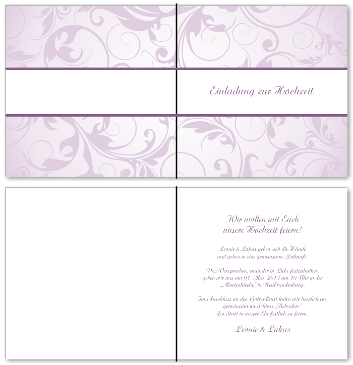  Einladungskarten Hochzeit, Hochzeitseinladungen, Hochzeitskarten, Einladungen f&uuml;r Hochzeit