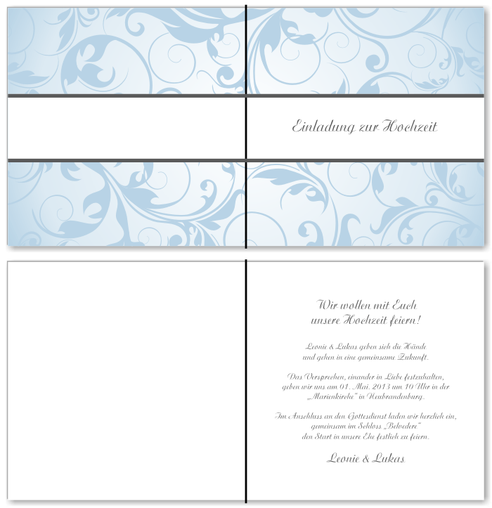  Einladungskarten Hochzeit, Hochzeitseinladungen, Hochzeitskarten, Einladungen f&uuml;r Hochzeit