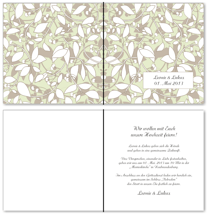  Einladungskarten Hochzeit, Hochzeitseinladungen, Hochzeitskarten, Einladungen f&uuml;r Hochzeit