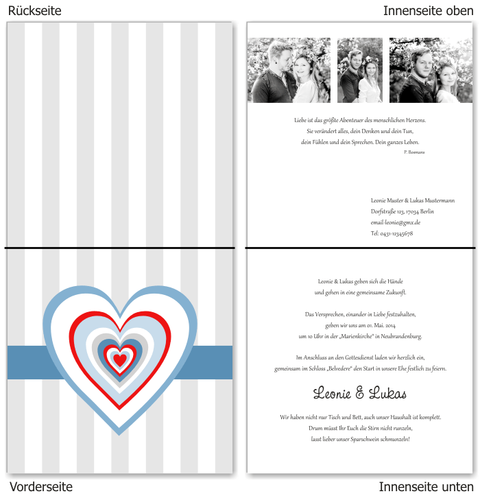  Einladungskarten Hochzeit, Hochzeitseinladungen, Hochzeitskarten, Einladungen f&uuml;r Hochzeit