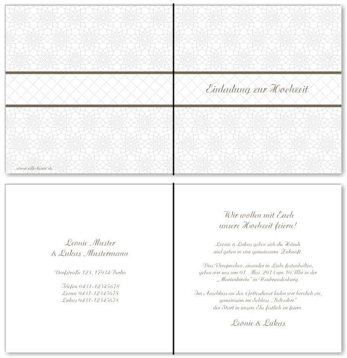  Einladungskarten Hochzeit, Hochzeitseinladungen, Hochzeitskarten, Einladungen f&uuml;r Hochzeit