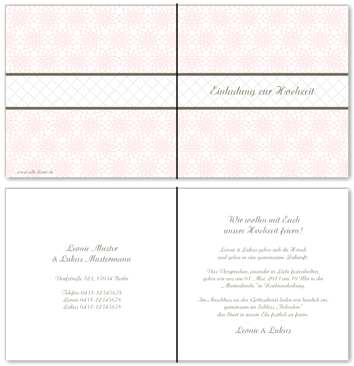  Einladungskarten Hochzeit, Hochzeitseinladungen, Hochzeitskarten, Einladungen f&uuml;r Hochzeit