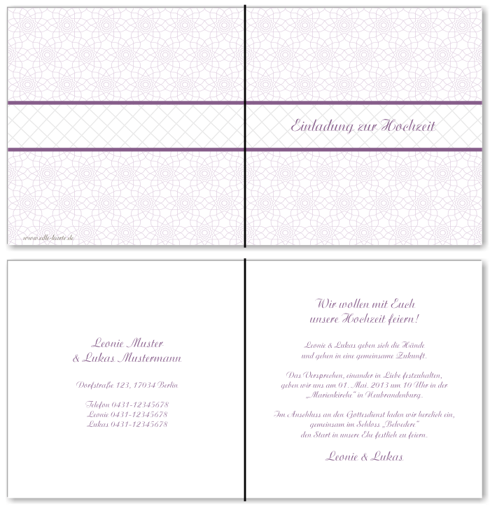  Einladungskarten Hochzeit, Hochzeitseinladungen, Hochzeitskarten, Einladungen f&uuml;r Hochzeit