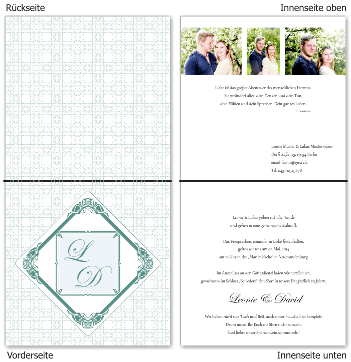  Einladungskarten Hochzeit, Hochzeitseinladungen, Hochzeitskarten, Einladungen f&uuml;r Hochzeit