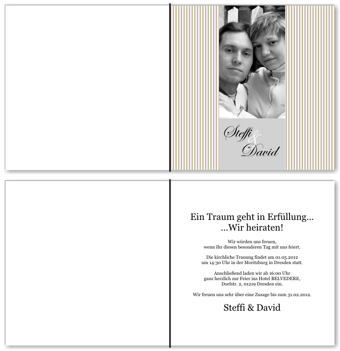  Einladungskarten Hochzeit, Hochzeitseinladungen, Hochzeitskarten, Einladungen f&uuml;r Hochzeit