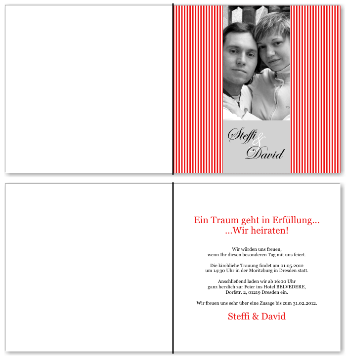  Einladungskarten Hochzeit, Hochzeitseinladungen, Hochzeitskarten, Einladungen f&uuml;r Hochzeit