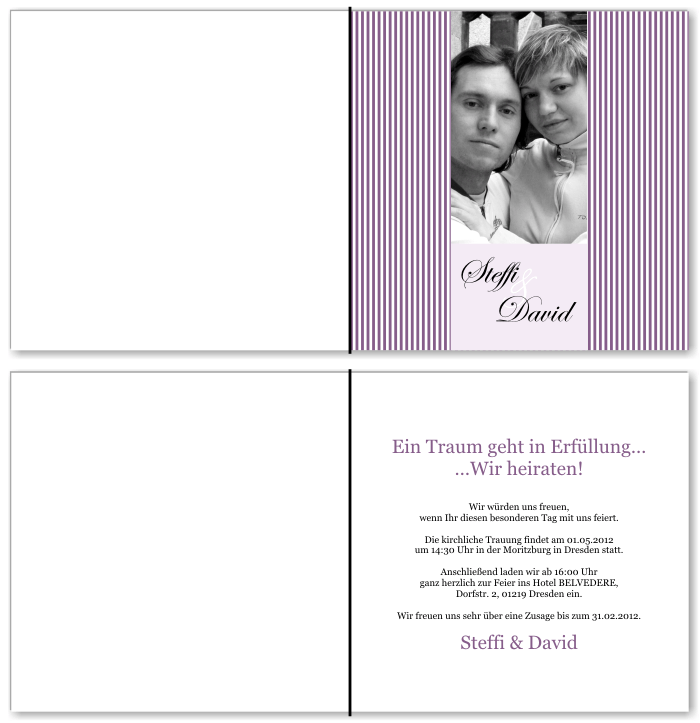  Einladungskarten Hochzeit, Hochzeitseinladungen, Hochzeitskarten, Einladungen f&uuml;r Hochzeit