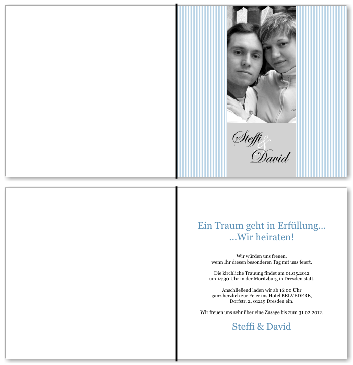  Einladungskarten Hochzeit, Hochzeitseinladungen, Hochzeitskarten, Einladungen f&uuml;r Hochzeit