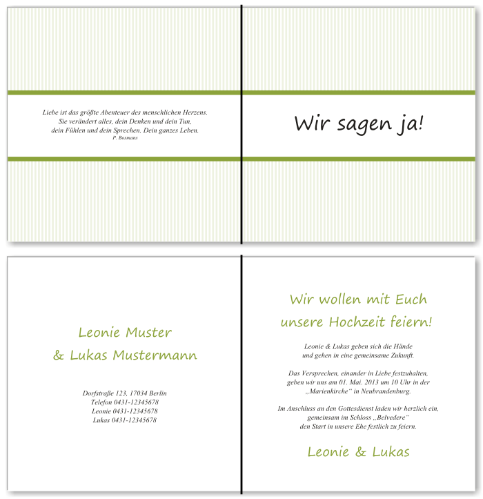  Einladungskarten Hochzeit, Hochzeitseinladungen, Hochzeitskarten, Einladungen f&uuml;r Hochzeit