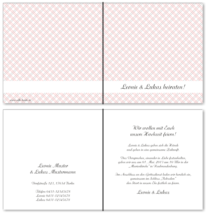  Einladungskarten Hochzeit, Hochzeitseinladungen, Hochzeitskarten, Einladungen f&uuml;r Hochzeit