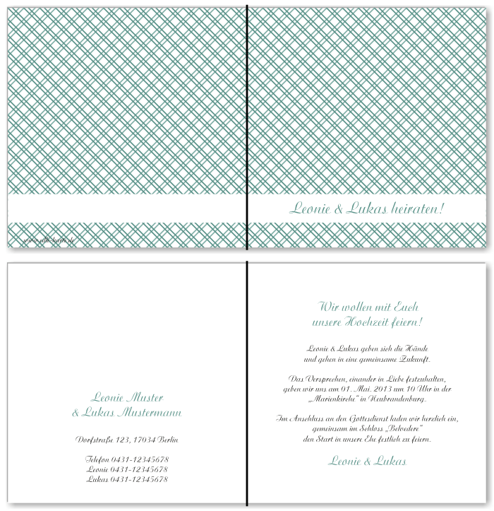  Einladungskarten Hochzeit, Hochzeitseinladungen, Hochzeitskarten, Einladungen f&uuml;r Hochzeit