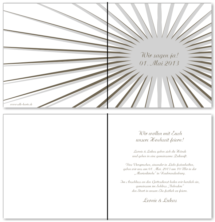  Einladungskarten Hochzeit, Hochzeitseinladungen, Hochzeitskarten, Einladungen f&uuml;r Hochzeit