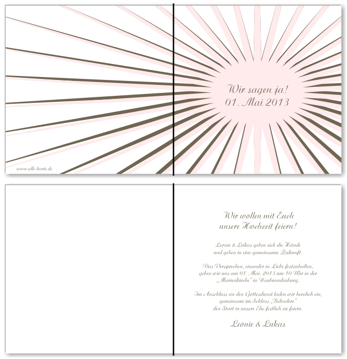  Einladungskarten Hochzeit, Hochzeitseinladungen, Hochzeitskarten, Einladungen f&uuml;r Hochzeit