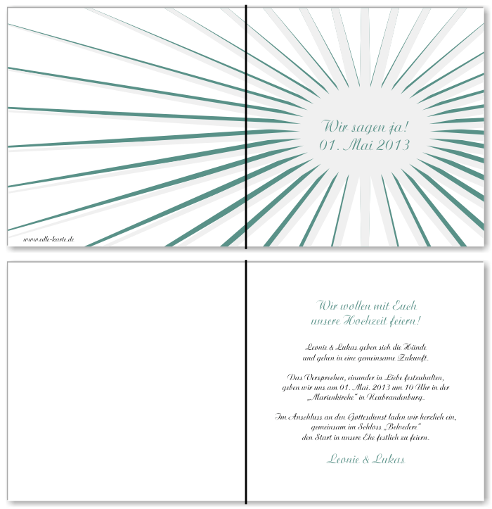  Einladungskarten Hochzeit, Hochzeitseinladungen, Hochzeitskarten, Einladungen f&uuml;r Hochzeit