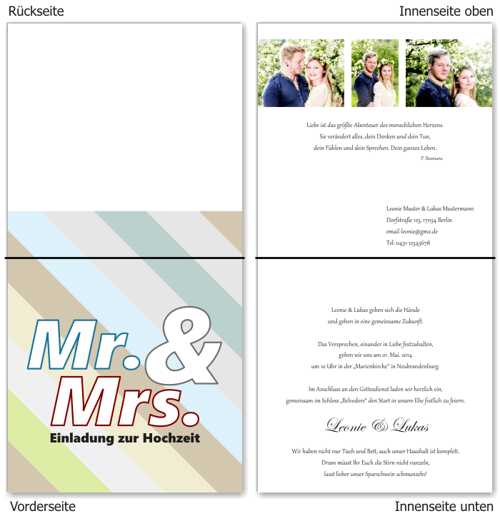  Einladungskarten Hochzeit, Hochzeitseinladungen, Hochzeitskarten, Einladungen f&uuml;r Hochzeit