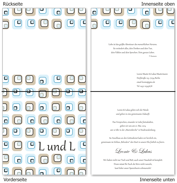  Einladungskarten Hochzeit, Hochzeitseinladungen, Hochzeitskarten, Einladungen f&uuml;r Hochzeit