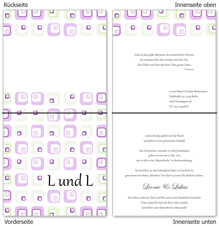  Einladungskarten Hochzeit, Hochzeitseinladungen, Hochzeitskarten, Einladungen f&uuml;r Hochzeit