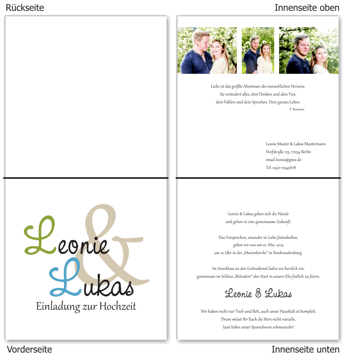  Einladungskarten Hochzeit, Hochzeitseinladungen, Hochzeitskarten, Einladungen f&uuml;r Hochzeit