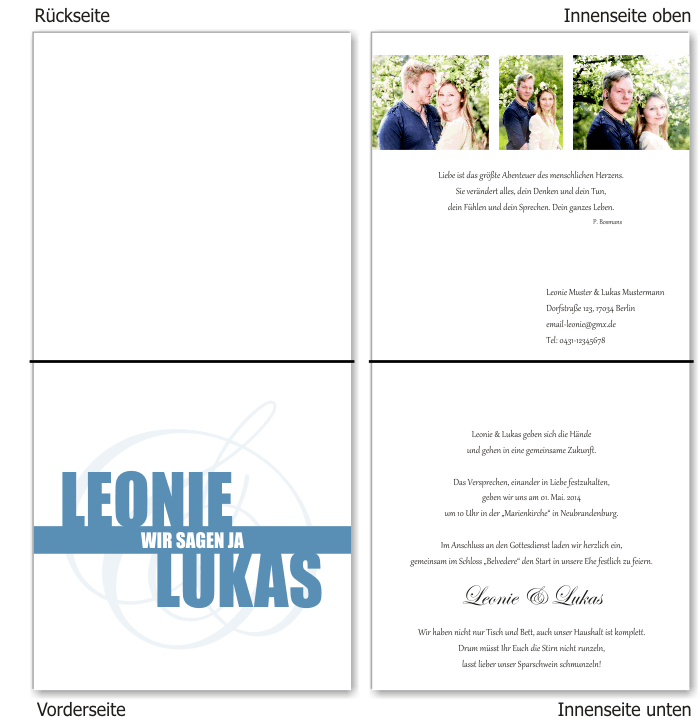  Einladungskarten Hochzeit, Hochzeitseinladungen, Hochzeitskarten, Einladungen f&uuml;r Hochzeit