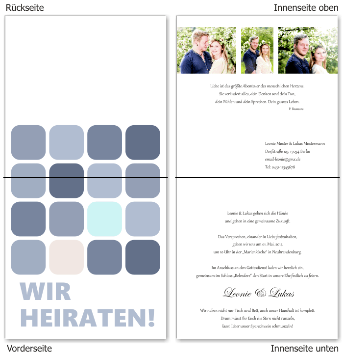  Einladungskarten Hochzeit, Hochzeitseinladungen, Hochzeitskarten, Einladungen f&uuml;r Hochzeit